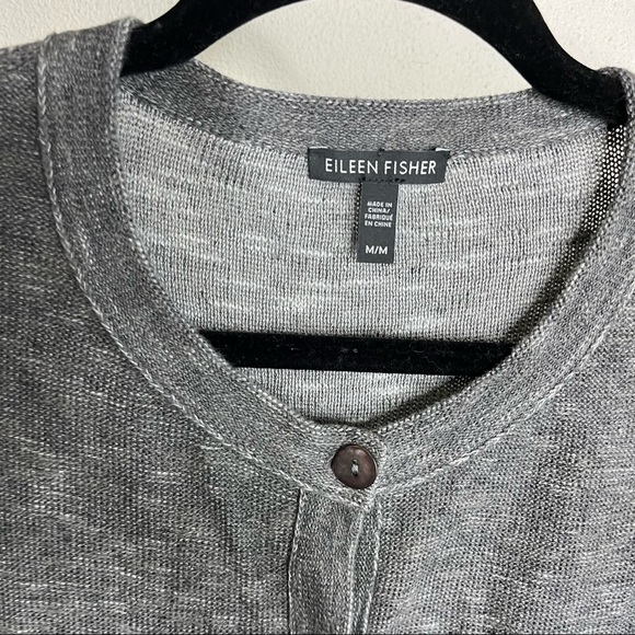 Eileen Fisher Cotton Linen Cardigan - Size M - Picture 6 of 7